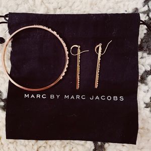 Marc Jacobs Jewelry Bundle; earrings & bracelet